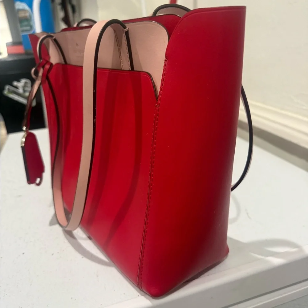 Kate Spade Magnolia Street Tote - pink and red - Picture 3 of 6